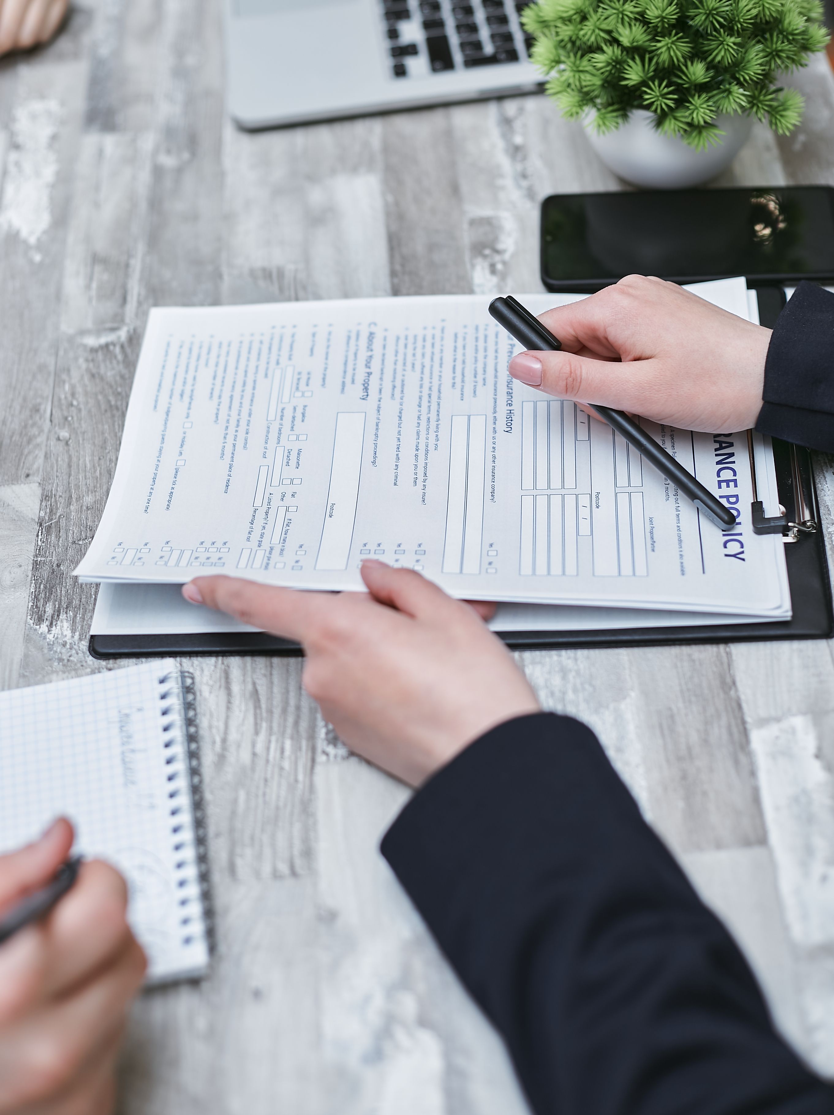 Insurance policy review: claims and policy documentation